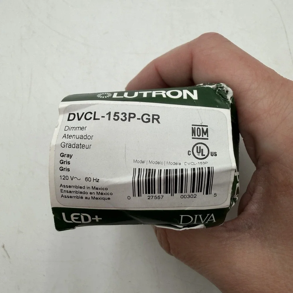 Lutron Diva LED Dimmer Switch with Slide DVCL-153P-GR Gray